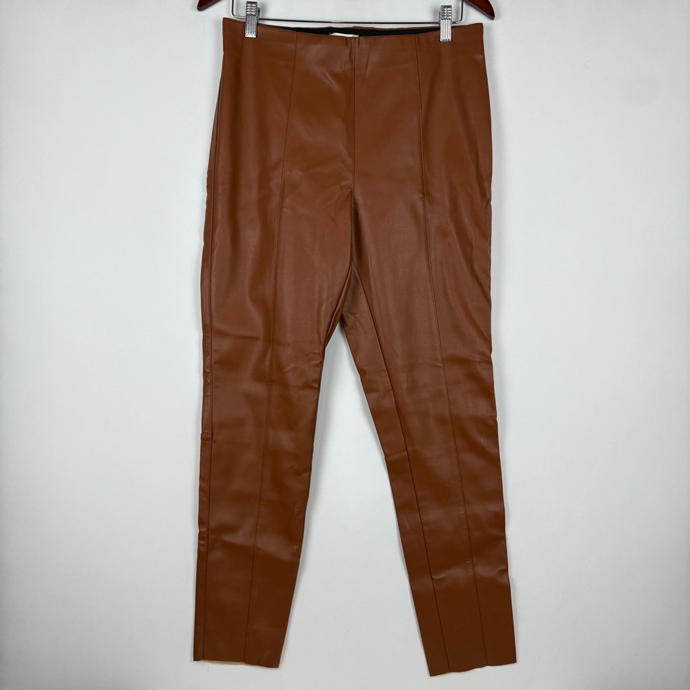 NWT H&M Pull On Faux Leather Pleather Skinny Leggings Pants
